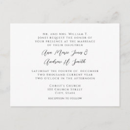 Invitación de Boda Esquinas Negras Remolinos en Bl