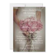 Invitación de Boda Estilo Vintage Floral Elegante