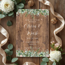 Invitación de boda Eucalyptus Dusty Rose | Florale