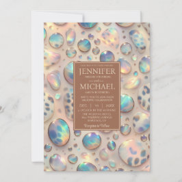 Invitación de boda exótica y elegante todo en uno,
