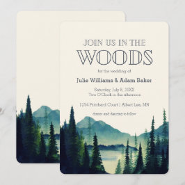 Invitación de boda/fiesta en la montaña