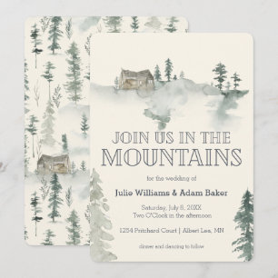 Invitación de boda/fiesta en la montaña