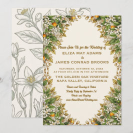 Invitación de Boda Flor de Azahar de Florida