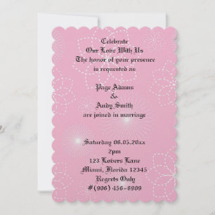 Invitación de Boda Flor de Hawaii Aloha Patrón Ros
