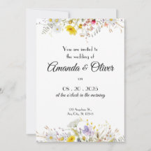 Invitación de boda Flor de Primavera