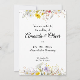 Invitación de boda Flor de Primavera