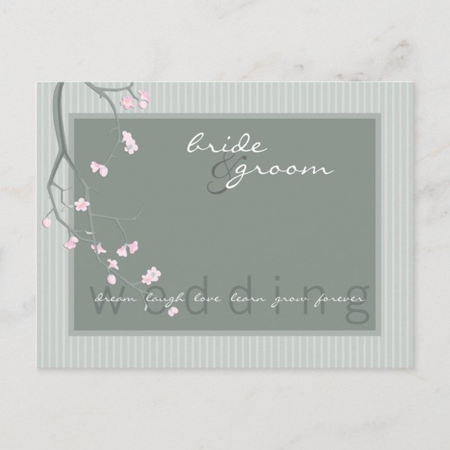 INVITACIÓN DE BODA :: floración de cerezo (Anverso)