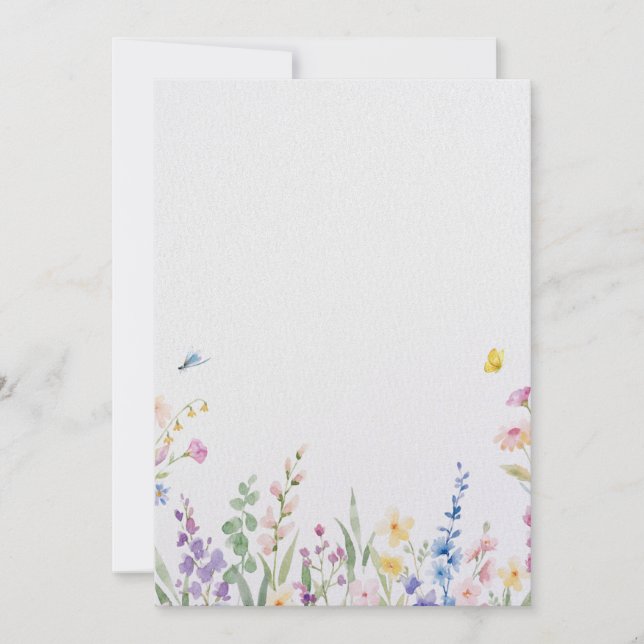 Invitación de Boda Floral (Anverso)