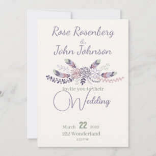 Invitación de Boda Floral