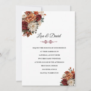 Invitación de Boda Floral