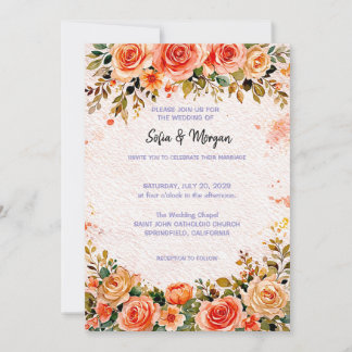 Invitación de Boda Floral