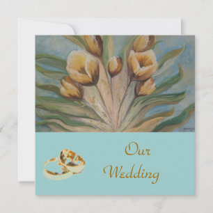 invitación de boda floral
