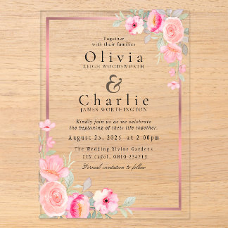 Invitación de Boda Floral