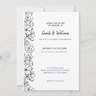 Invitación de Boda Floral