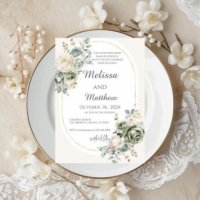 Invitación de boda floral boho (Subido por el creador)