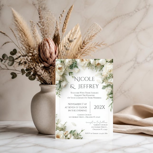Invitación de boda floral boho (Subido por el creador)