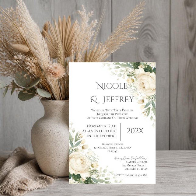 Invitación de boda floral boho (Subido por el creador)