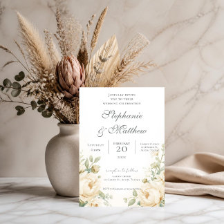 Invitación de Boda Floral Boho