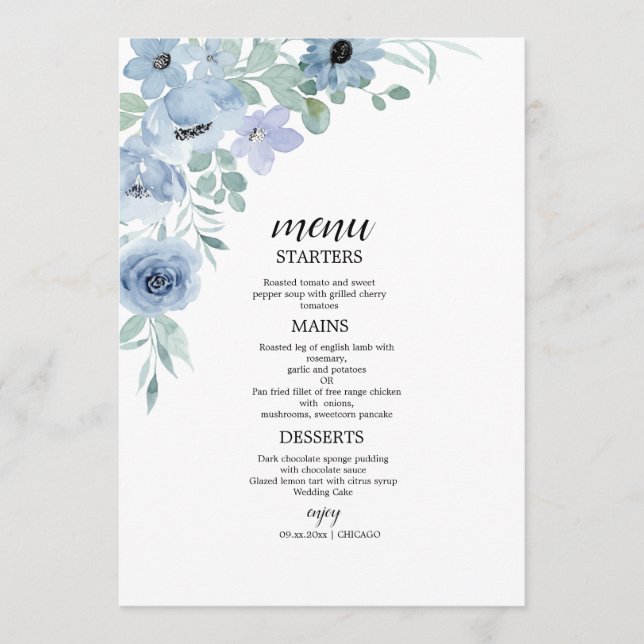 Invitación de Boda Floral Boho Blush (Anverso)