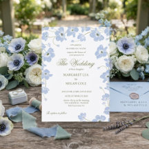 Invitación de boda floral de anémona elegante