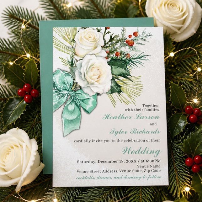Invitación de Boda Floral de Invierno (Subido por el creador)