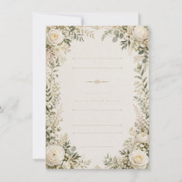 Invitación de boda floral de lujo