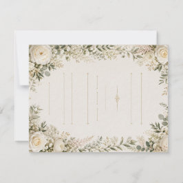 Invitación de boda floral de lujo