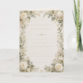 Invitación de boda floral de lujo