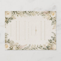 Invitación de boda floral de lujo