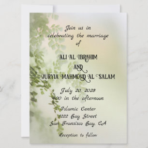 Invitación de Boda Floral Dulce