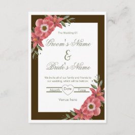 Invitación de boda Floral Elegance