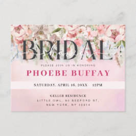 Invitación de boda floral elegante