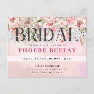 Invitación de boda floral elegante