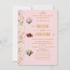 Invitación de Boda Floral Elegante