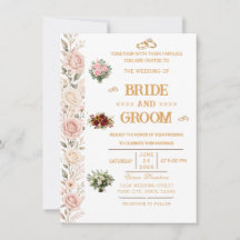 Invitación de Boda Floral Elegante