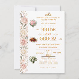 Invitación de Boda Floral Elegante