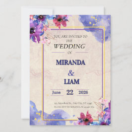 Invitación de Boda Floral Elegante