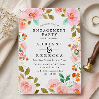 Invitación de Boda Floral Elegante