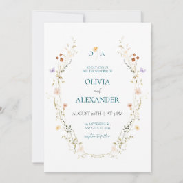 Invitación de Boda Floral Elegante