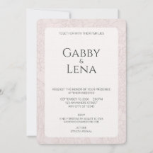 Invitación de Boda Floral Elegante con Peonía Rosa