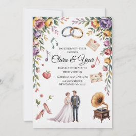 Invitación de Boda Floral Elegante | Jardín Románt