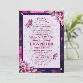 Invitación de Boda Floral Elegante Minimalista