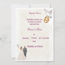 Invitación de Boda Floral Elegante | RomaInvitatio