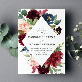 Invitación de Boda Floral Encantada | Marco