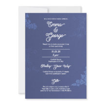 Invitación de Boda Floral Marina Elegante