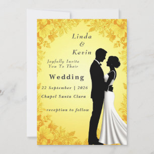 ✨ Invitación de Boda Floral para Ceremonia Románti