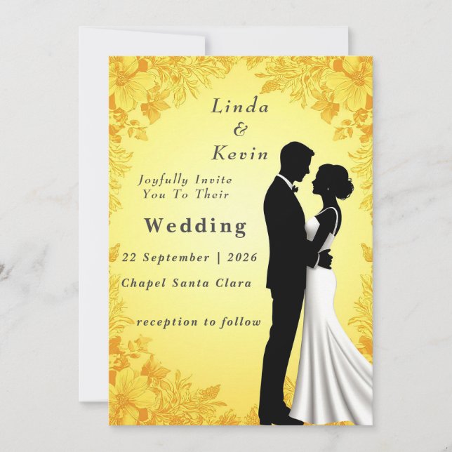 ✨ Invitación de Boda Floral para Ceremonia Románti (Anverso)