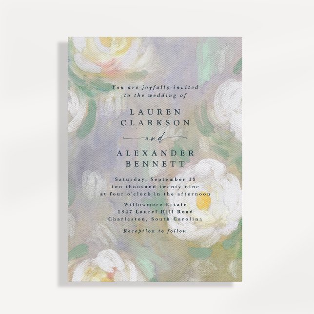 Invitación de boda floral pastel romántica (Subido por el creador)