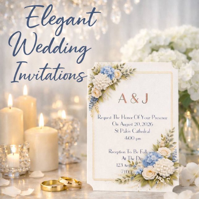 Invitación de boda floral rosa (Subido por el creador)