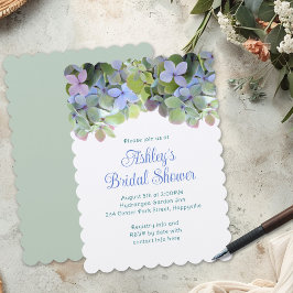 Invitación de boda floral verde personalizada